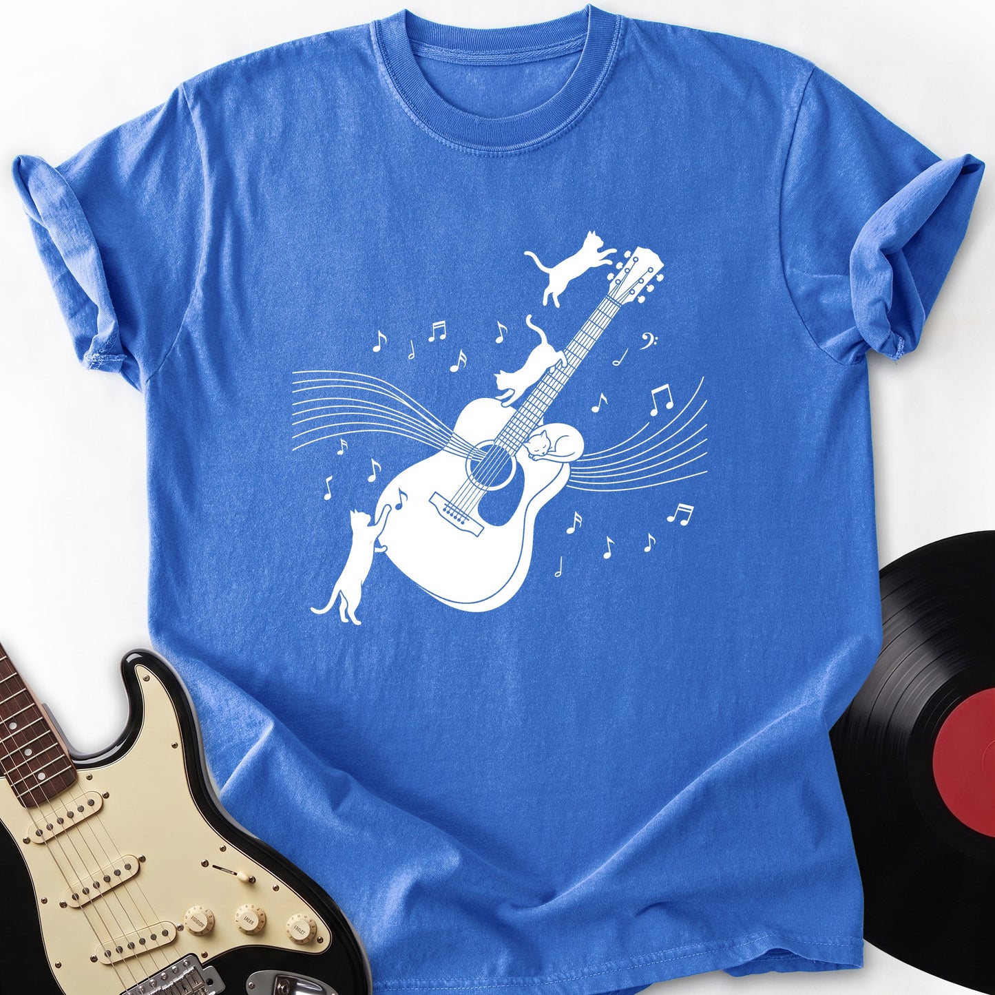 Cat and Guitar T-shirt