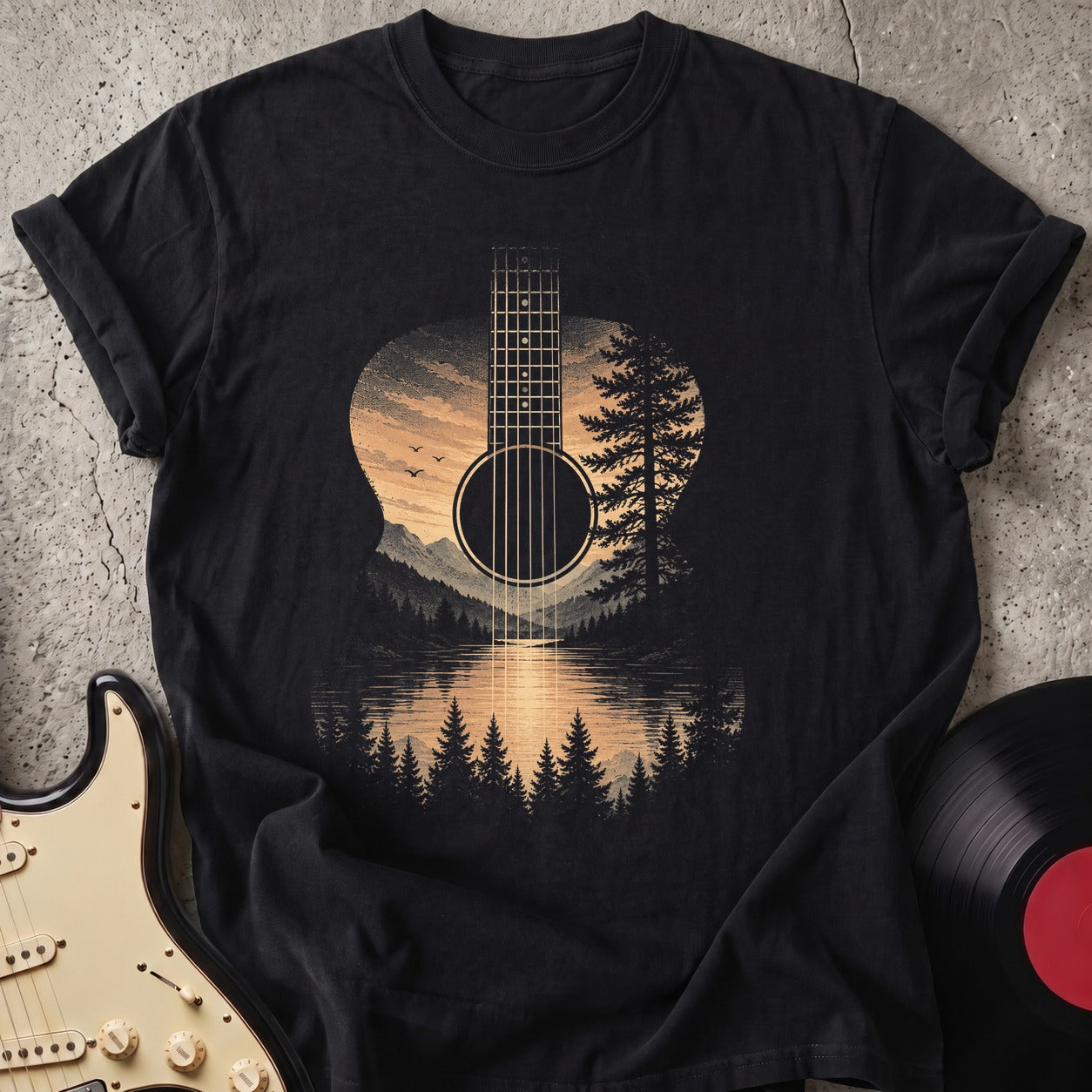Amber Lake Guitar T-shirt