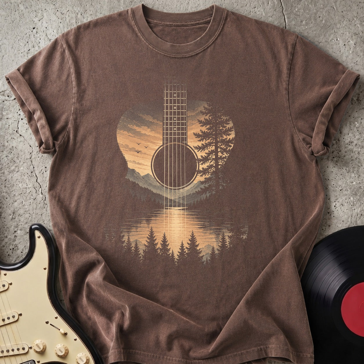 Amber Lake Guitar T-shirt
