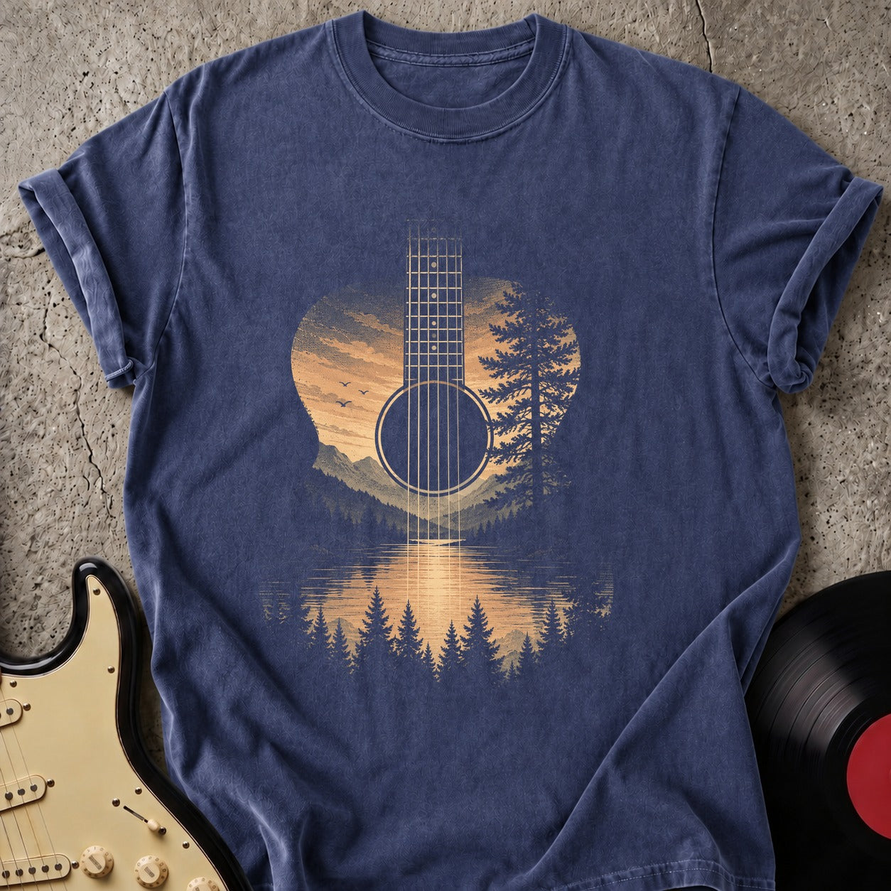 Amber Lake Guitar T-shirt