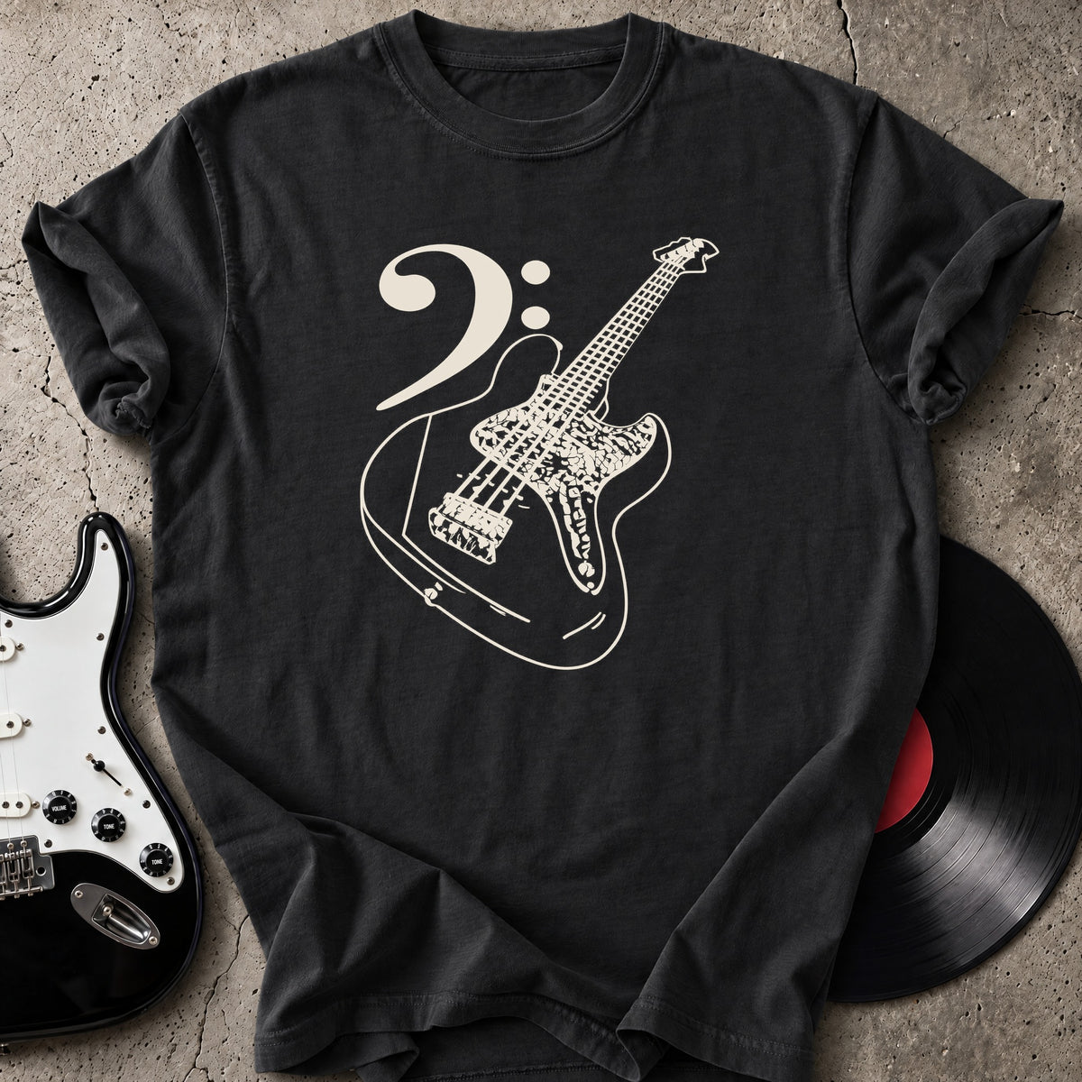 Bass Clef Lines T-Shirt