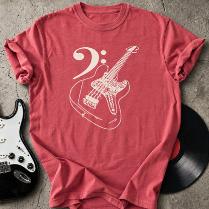 Bass Clef Lines T-Shirt