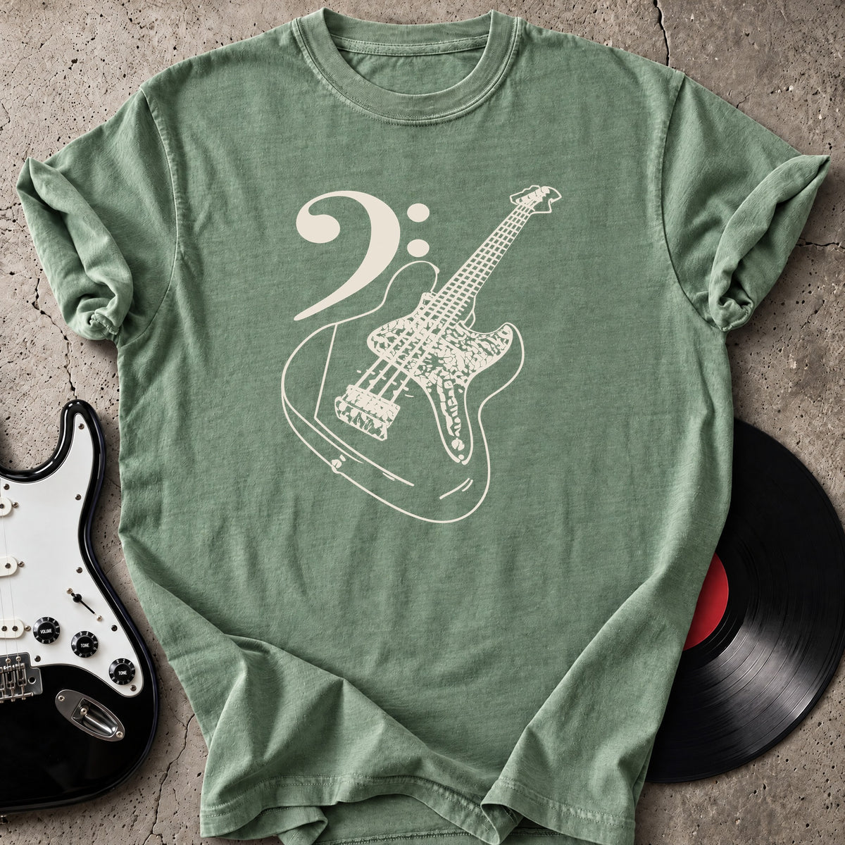 Bass Clef Lines T-Shirt