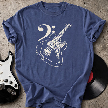 Bass Clef Lines T-Shirt