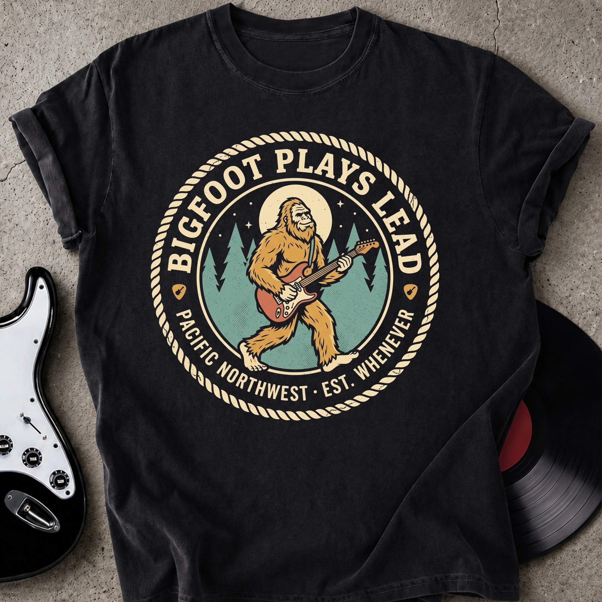 Bigfoot Plays Lead T-shirt