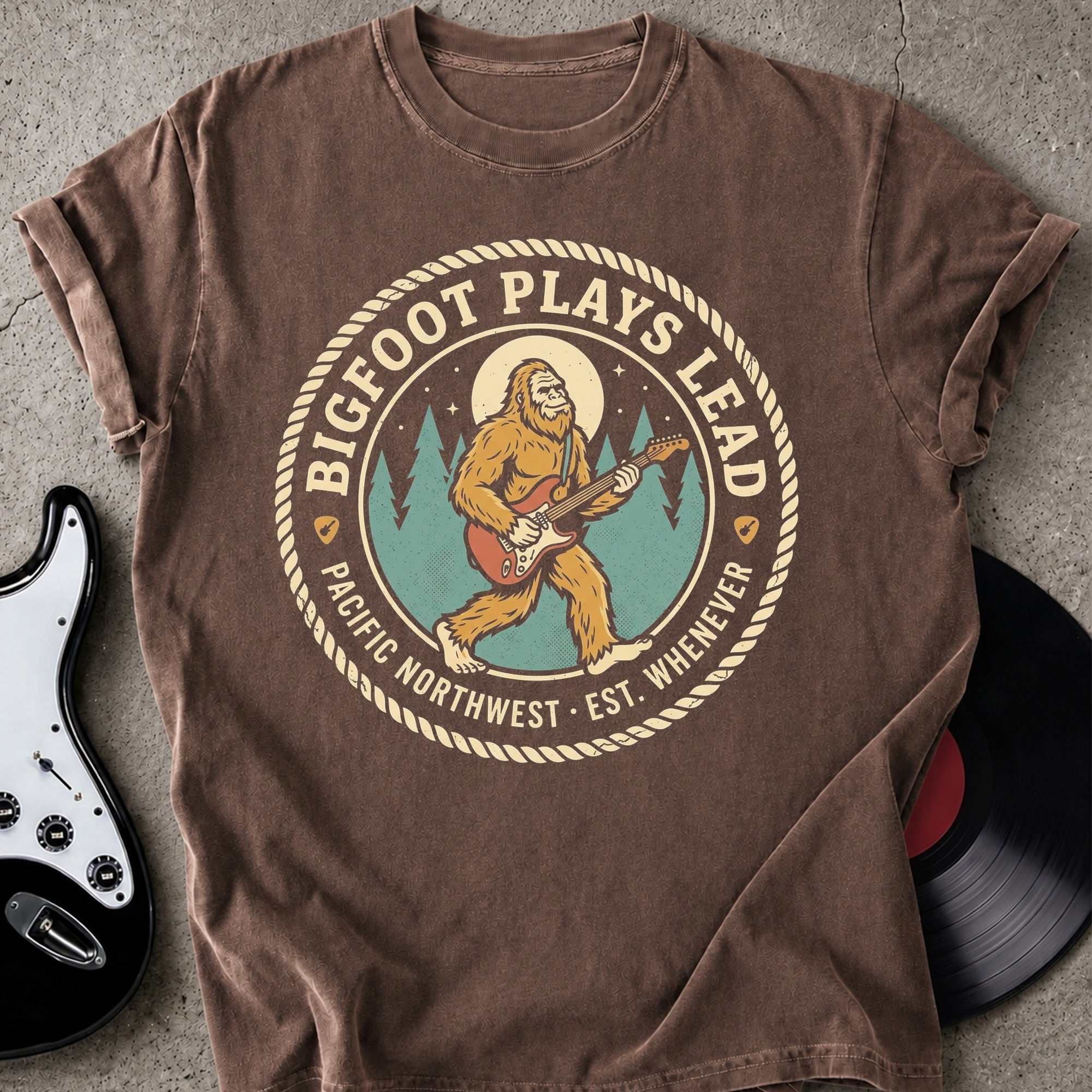 Bigfoot Plays Lead T-shirt