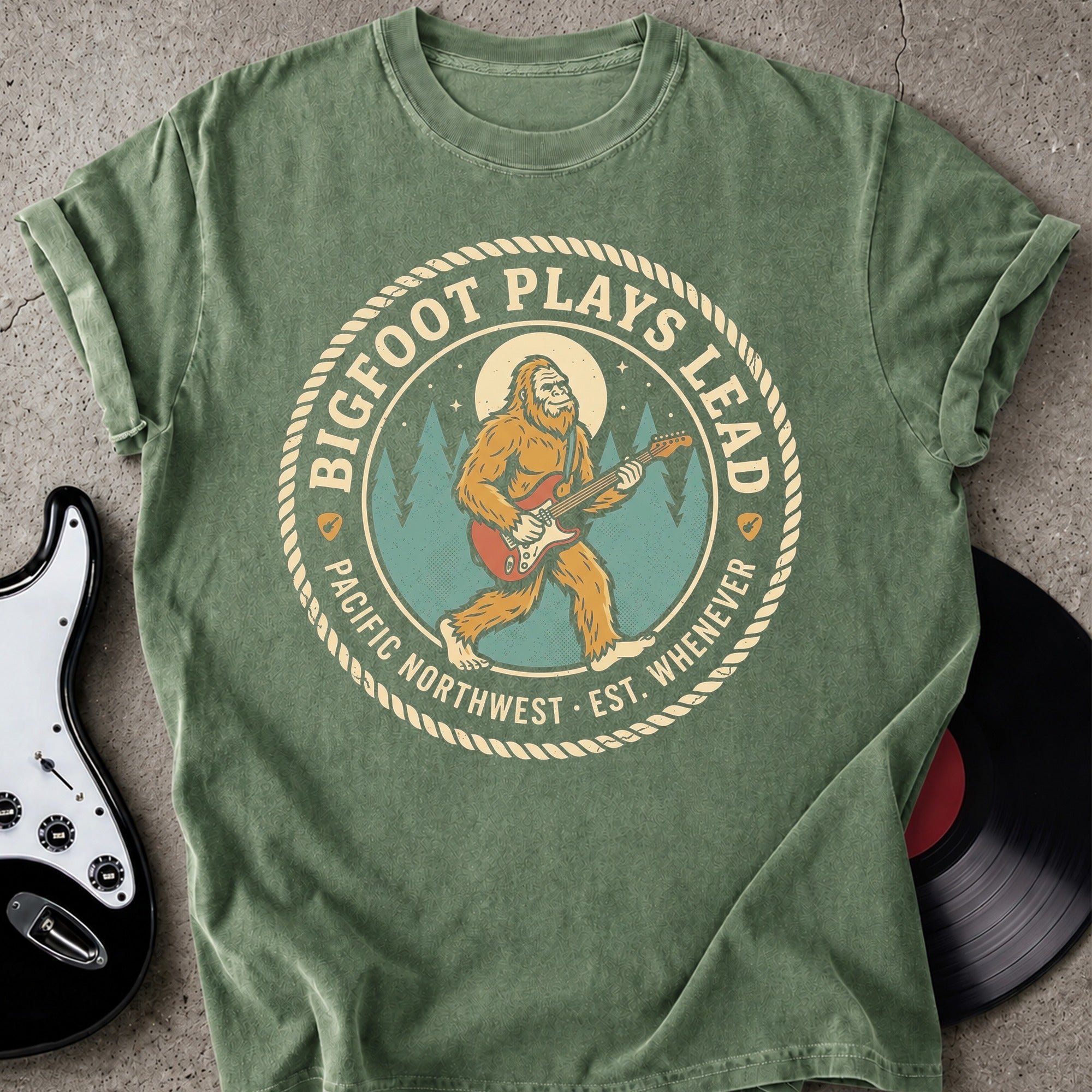 Bigfoot Plays Lead T-shirt