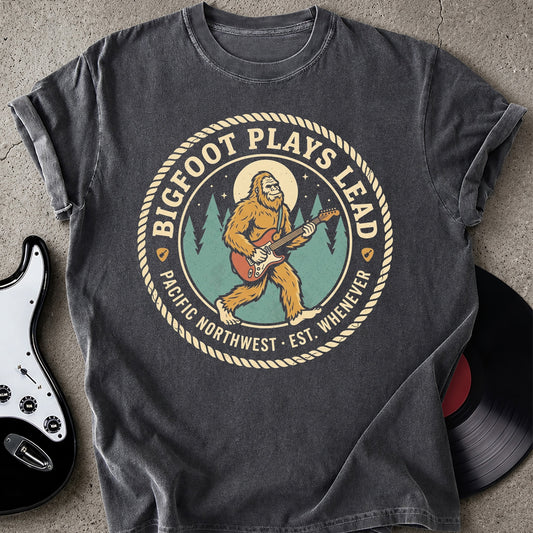 Bigfoot Plays Lead T-shirt