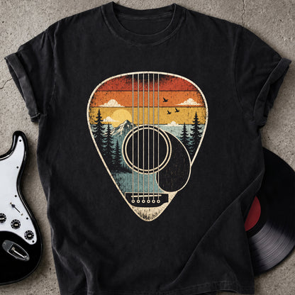 Sunset Guitar Pick T-shirt