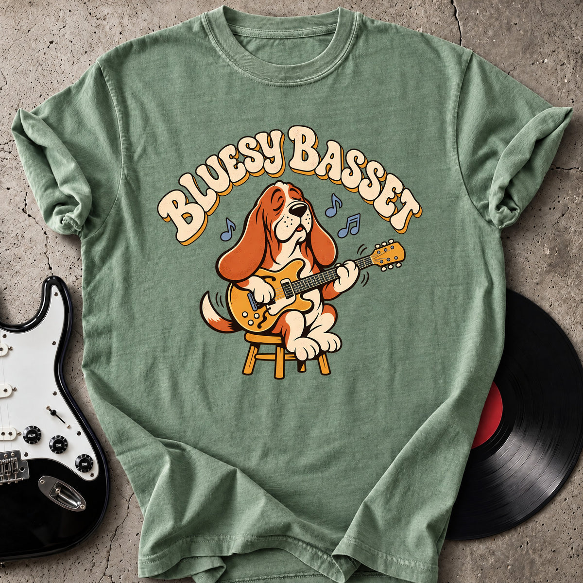 Bluesy Basset T-Shirt