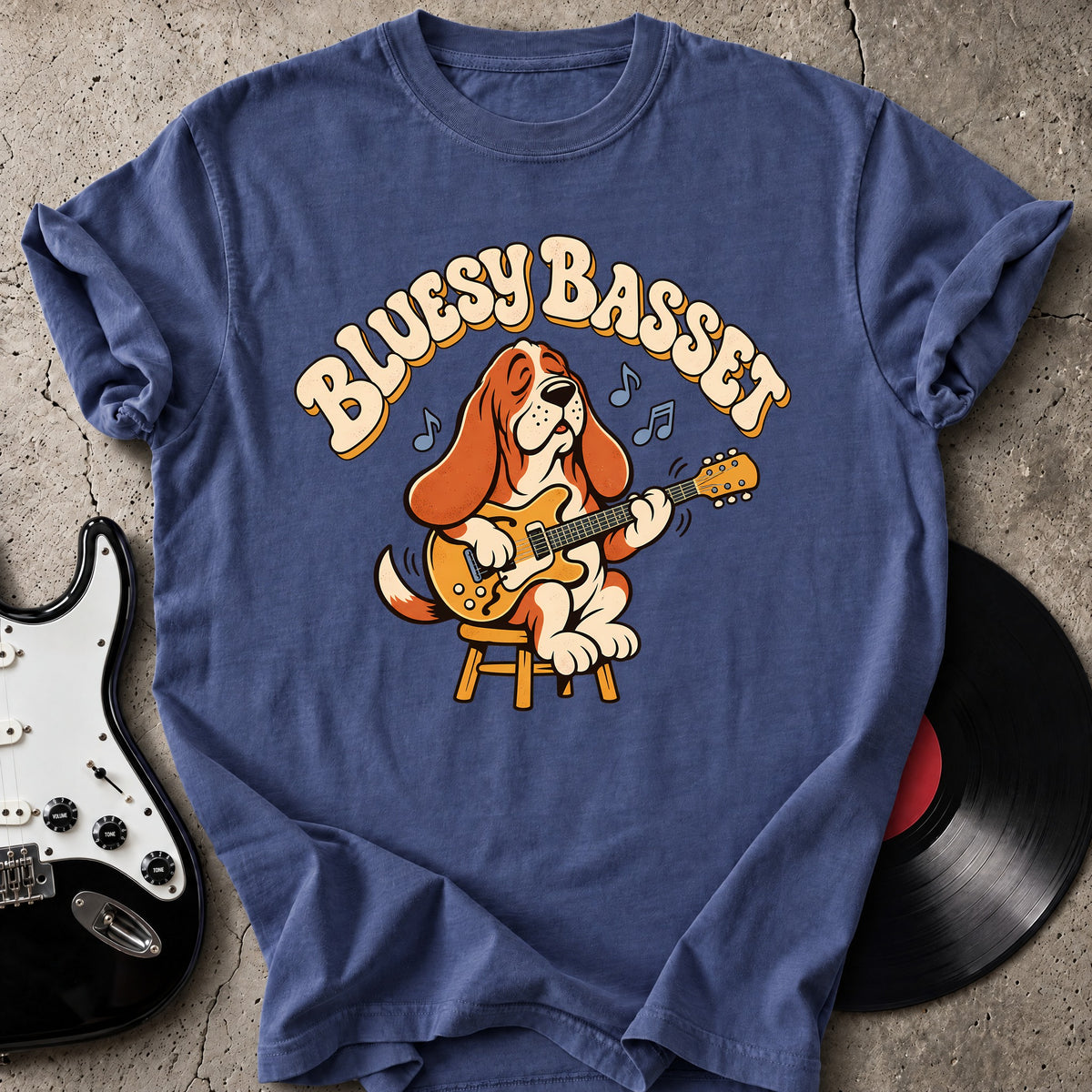 Bluesy Basset T-Shirt
