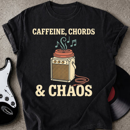 Caffeine Chords Chaos T-shirt