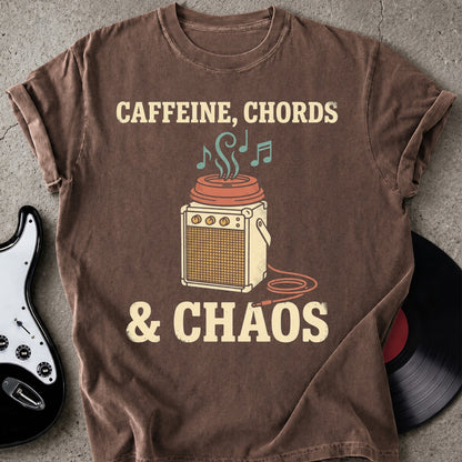 Caffeine Chords Chaos T-shirt