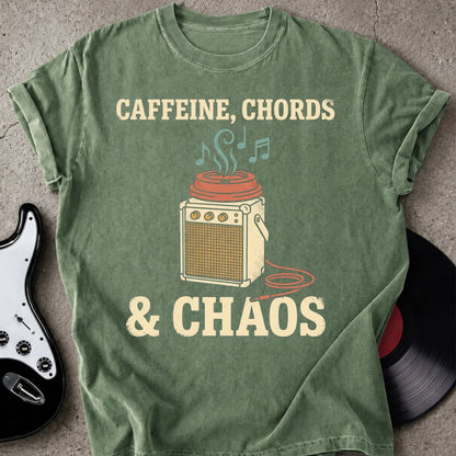 Caffeine Chords Chaos T-shirt