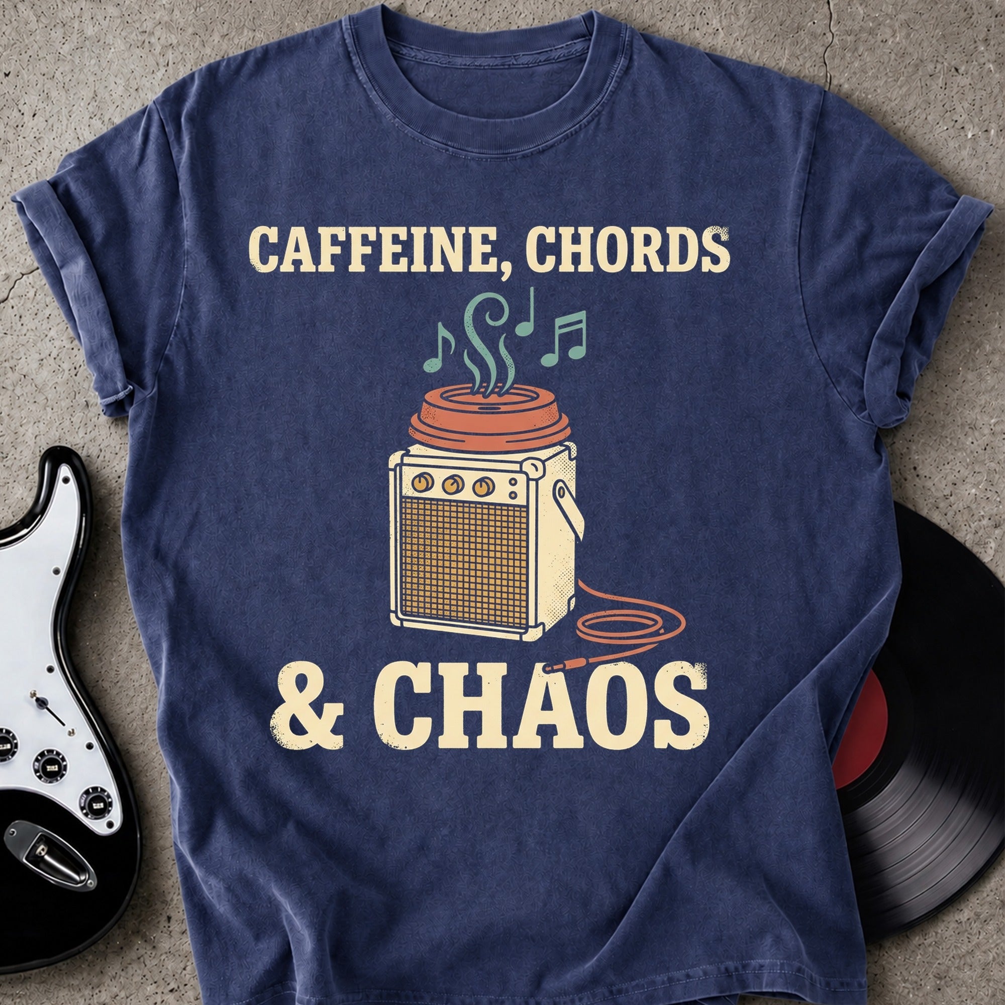 Caffeine Chords Chaos T-shirt