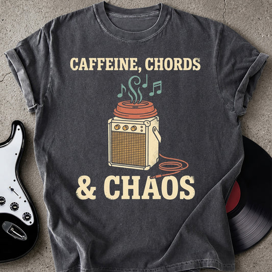Caffeine Chords Chaos T-shirt