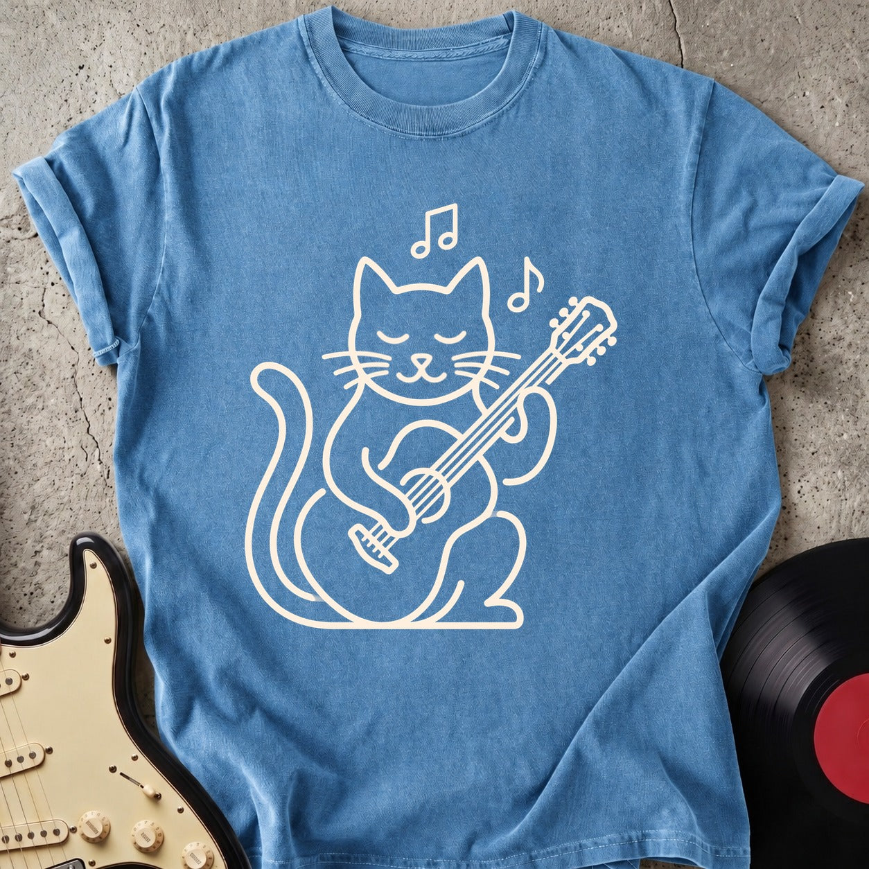 Cat Guitar T-shirt