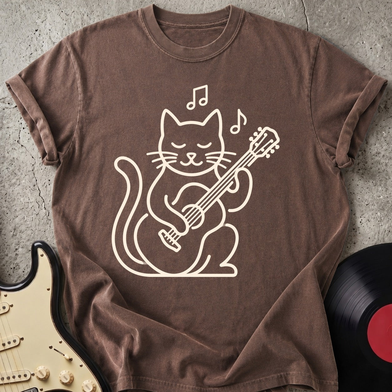 Cat Guitar T-shirt