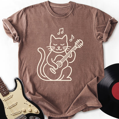 Simple Cat Guitar T-shirt