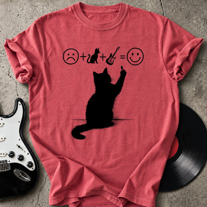 Cat Guitar Happiness T-Shirt