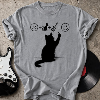 Cat Guitar Happiness T-Shirt