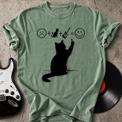 Cat Guitar Happiness T-Shirt