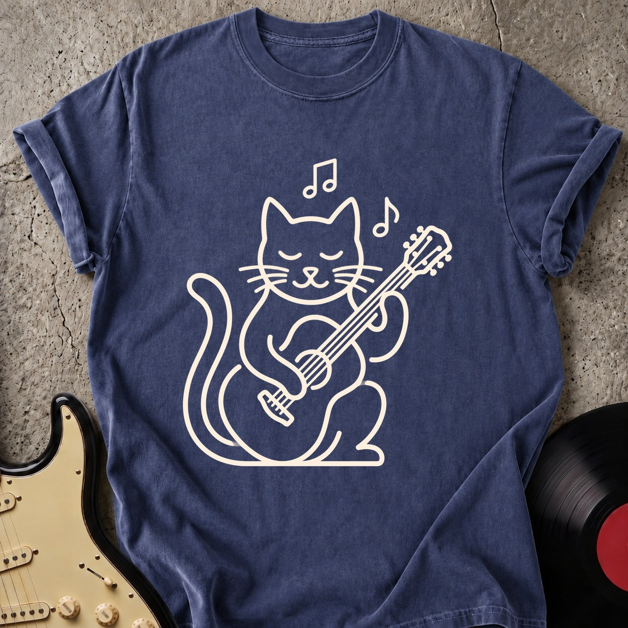 Cat Guitar T-shirt
