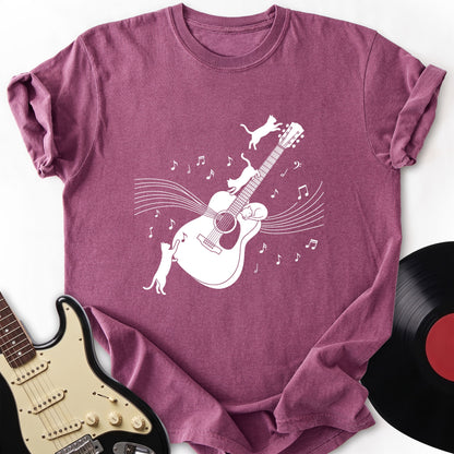 Cat and Guitar T-shirt