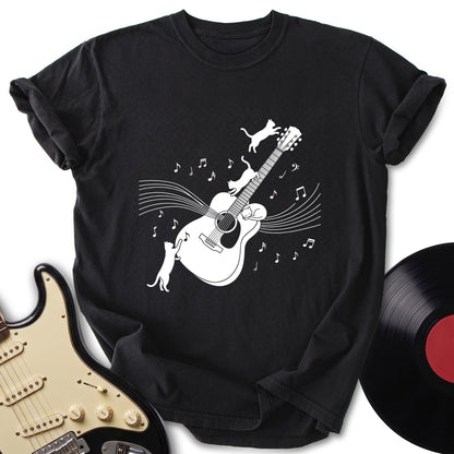 Cat and Guitar T-shirt