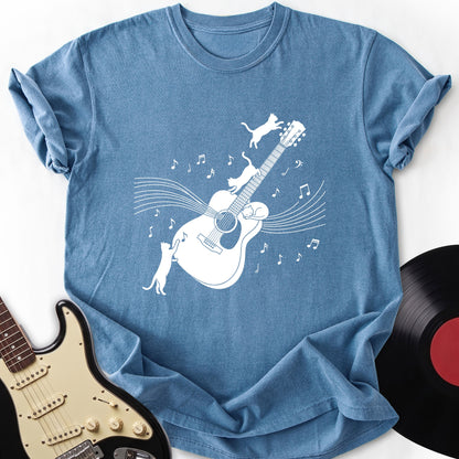 Cat and Guitar T-shirt