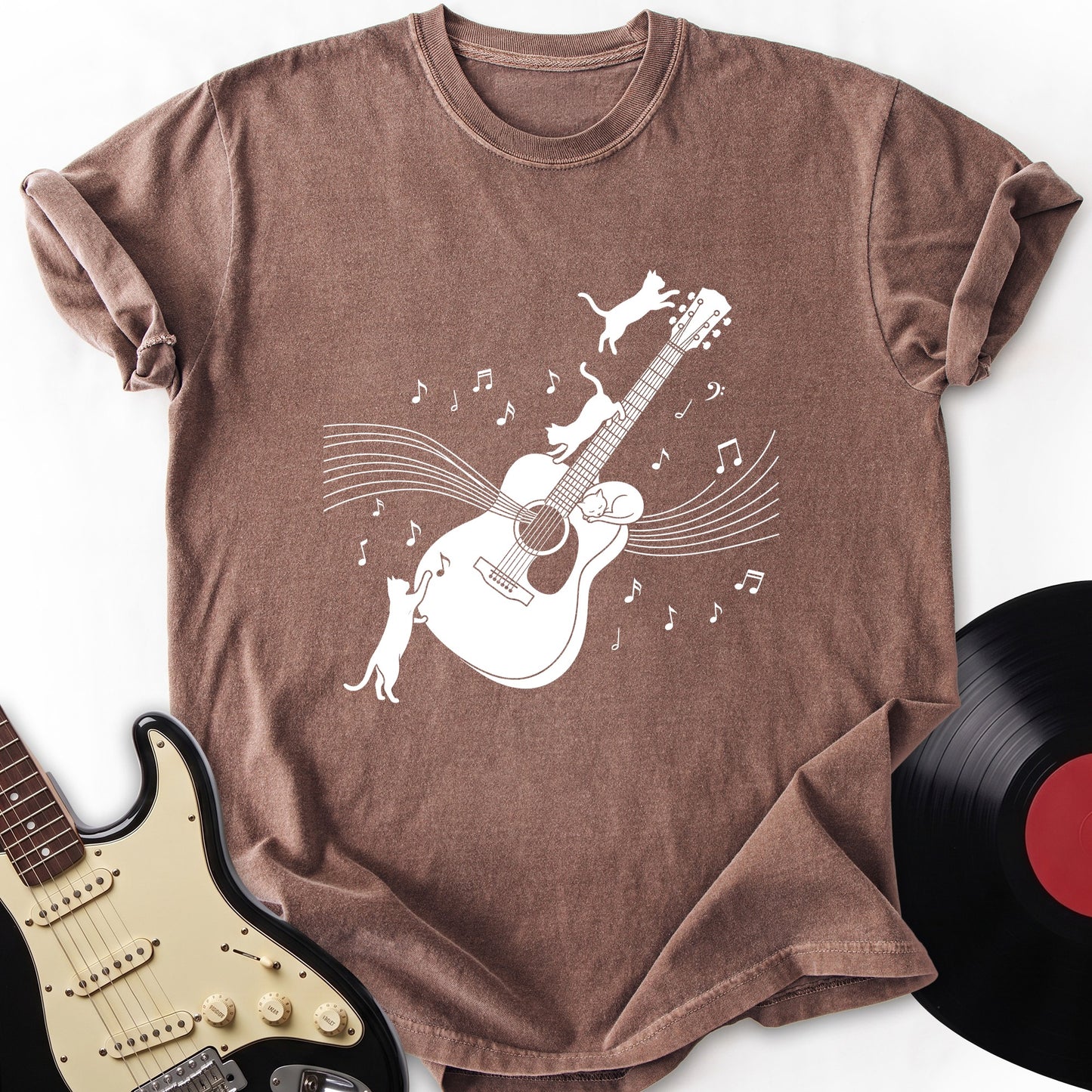 Cat and Guitar T-shirt