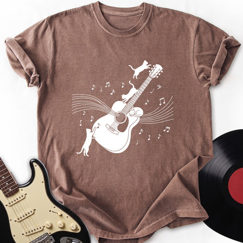 Cat and Guitar T-shirt