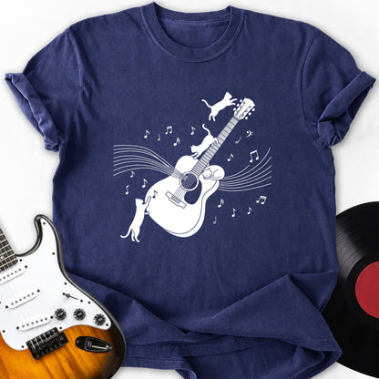 Cat and Guitar T-shirt