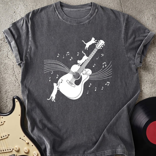 Cat and Guitar T-shirt