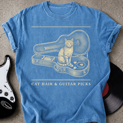 Cat Hair Guitar Picks T-shirt