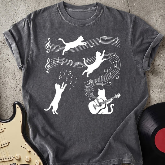 Cat Playing Guitar T-shirt