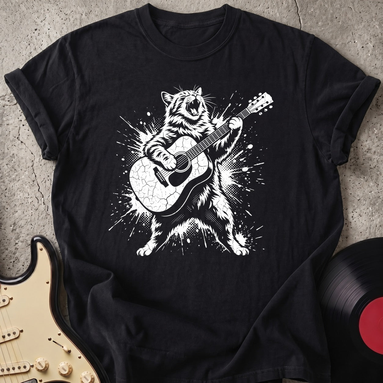 Cat RocknRoll T-shirt