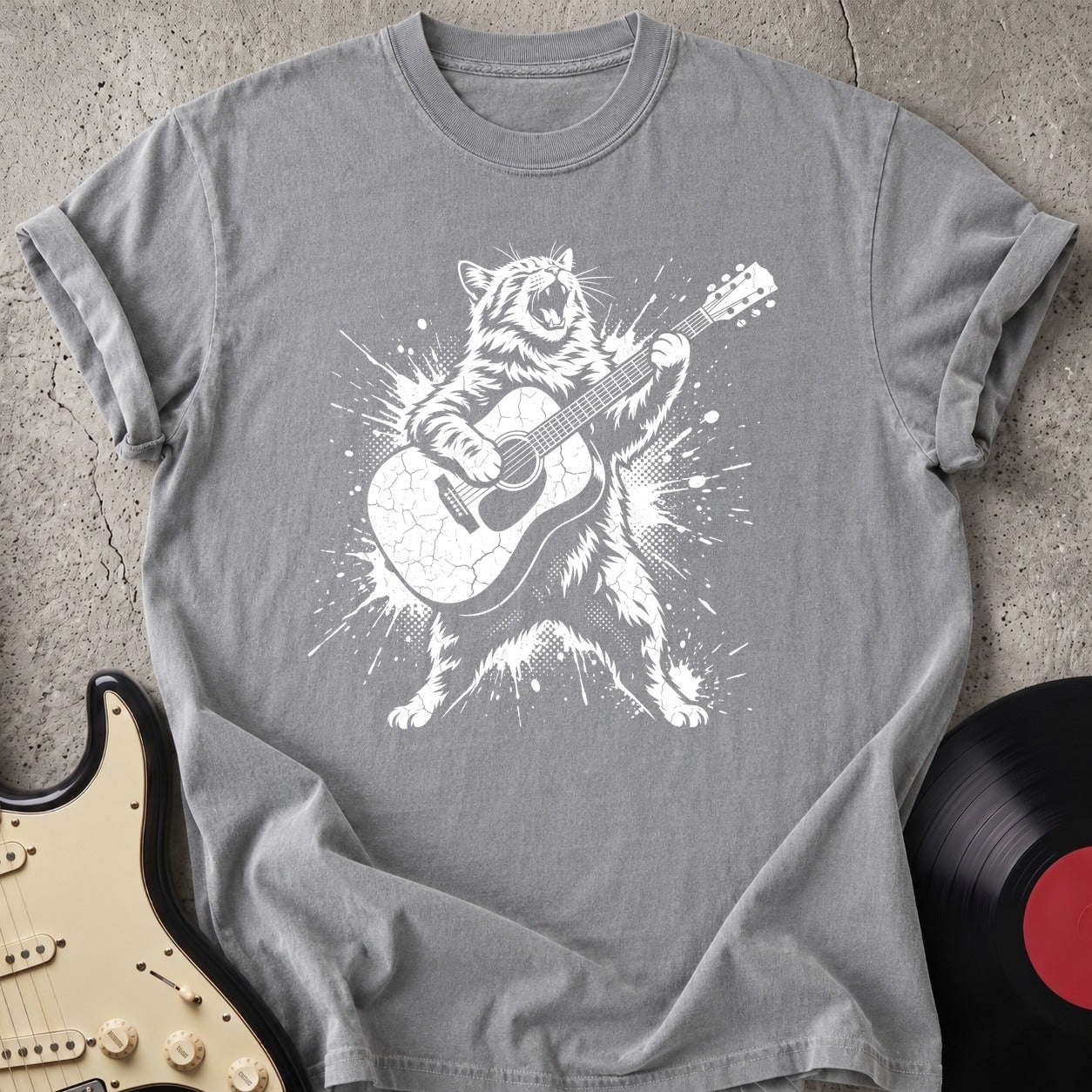 Cat RocknRoll T-shirt