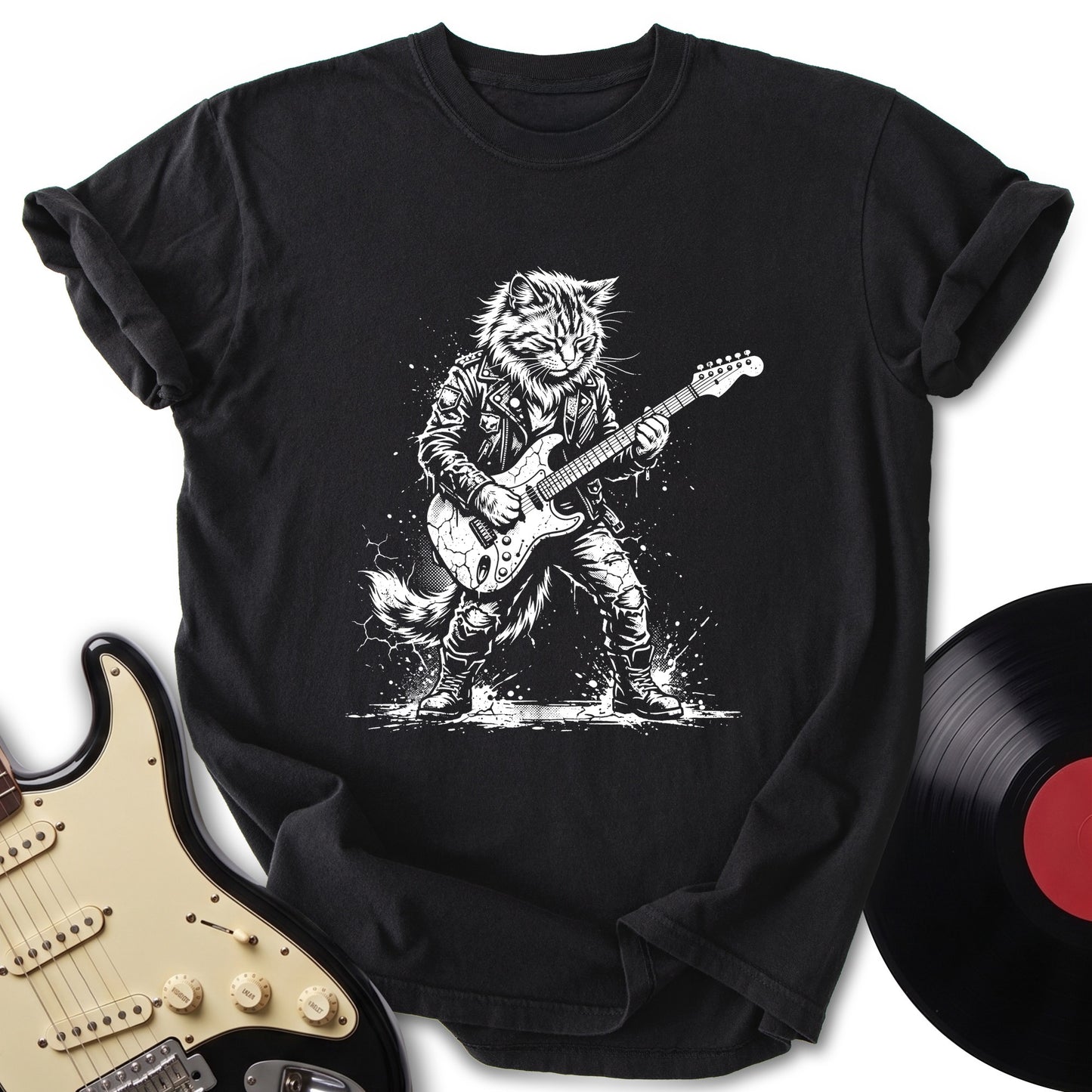 Rockstar Cat T-Shirt