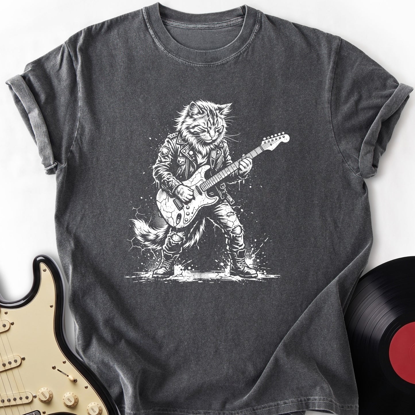 Rockstar Cat T-Shirt