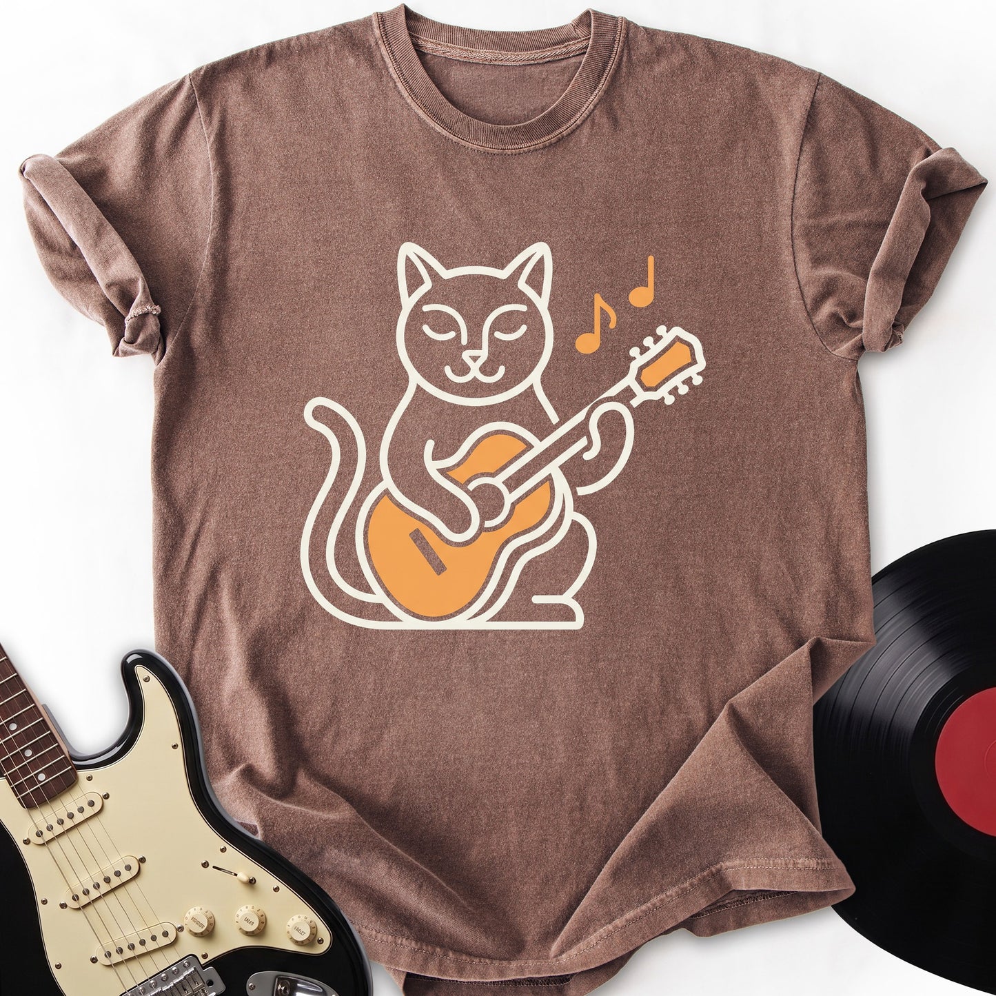 Cat and Guitar T-shirt