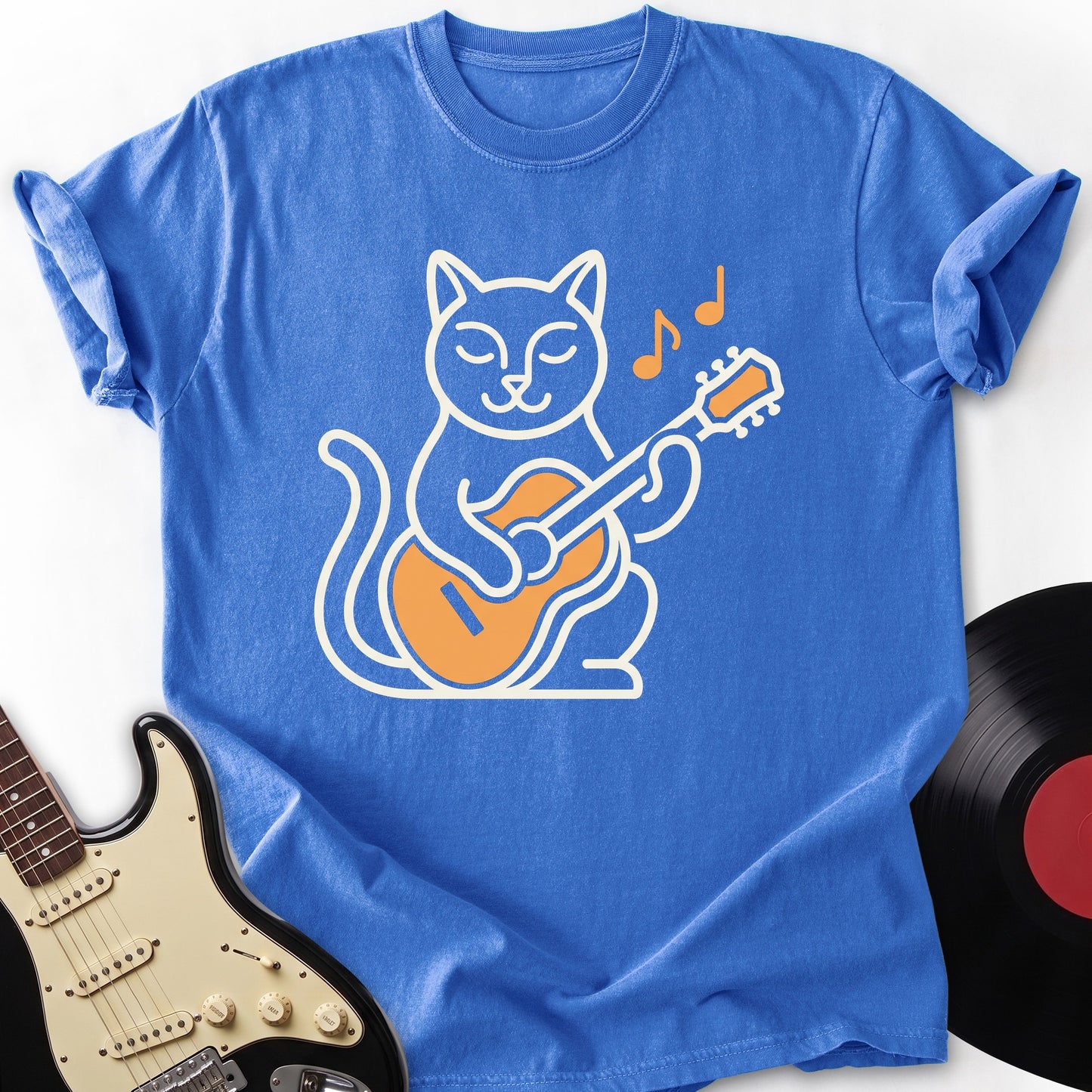 Cat and Guitar T-shirt