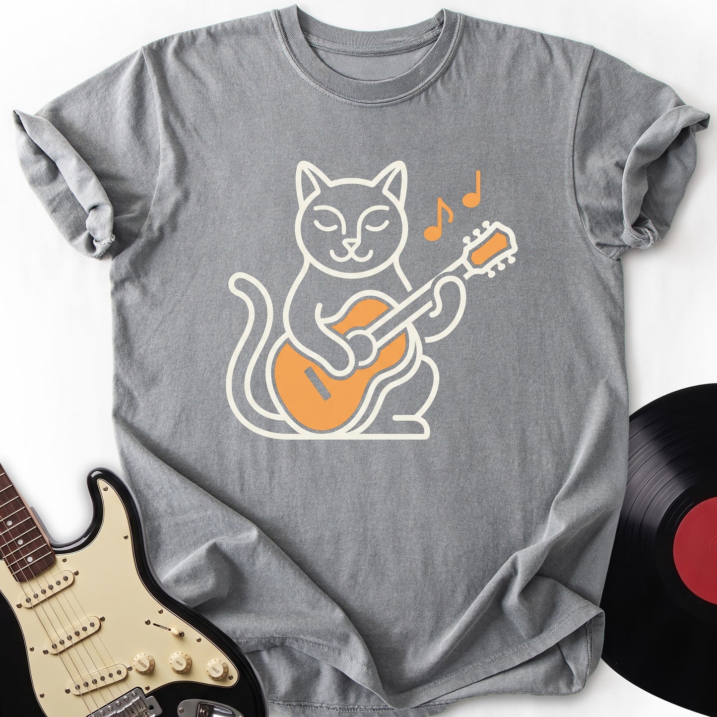 Cat and Guitar T-shirt