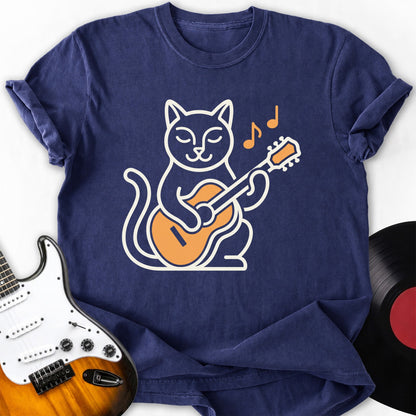 Cat and Guitar T-shirt