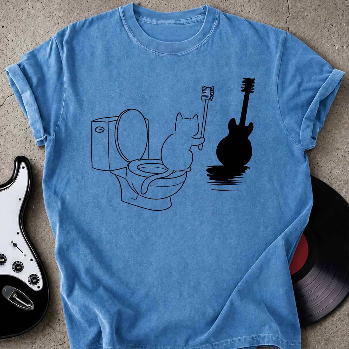 Cat on Toilet T-shirt