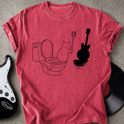 Cat on Toilet T-shirt