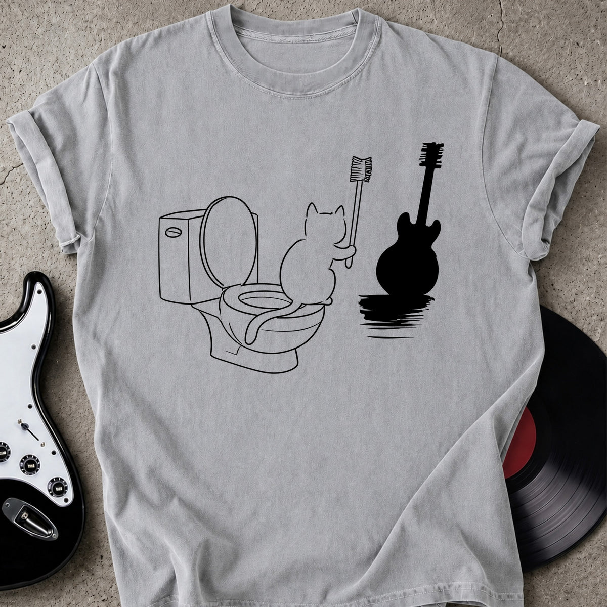 Cat on Toilet T-shirt