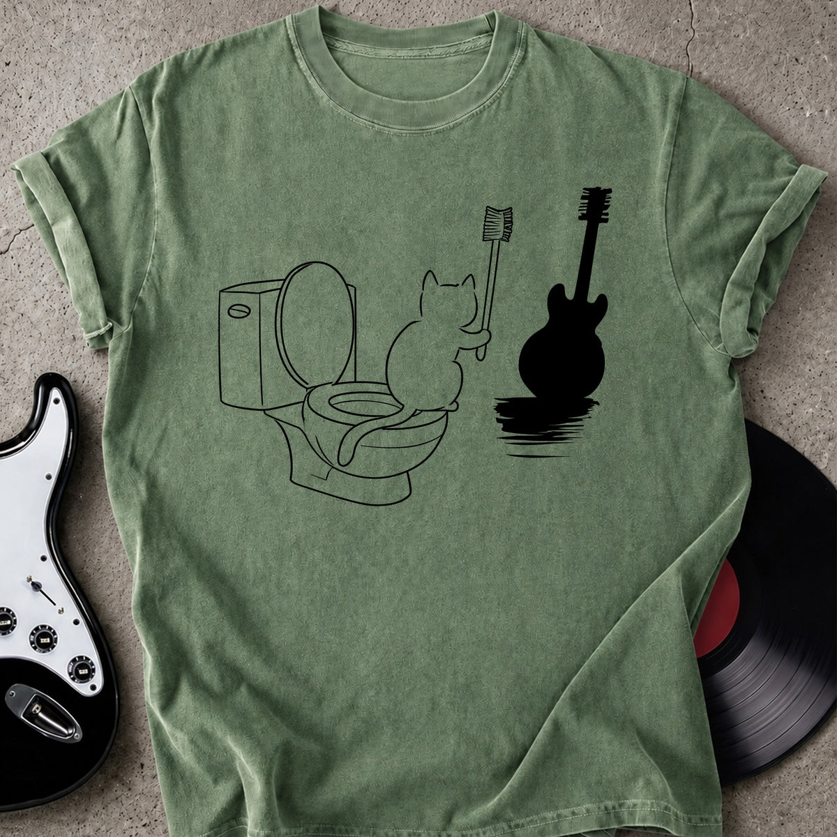 Cat on Toilet T-shirt