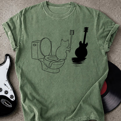 Cat on Toilet T-shirt