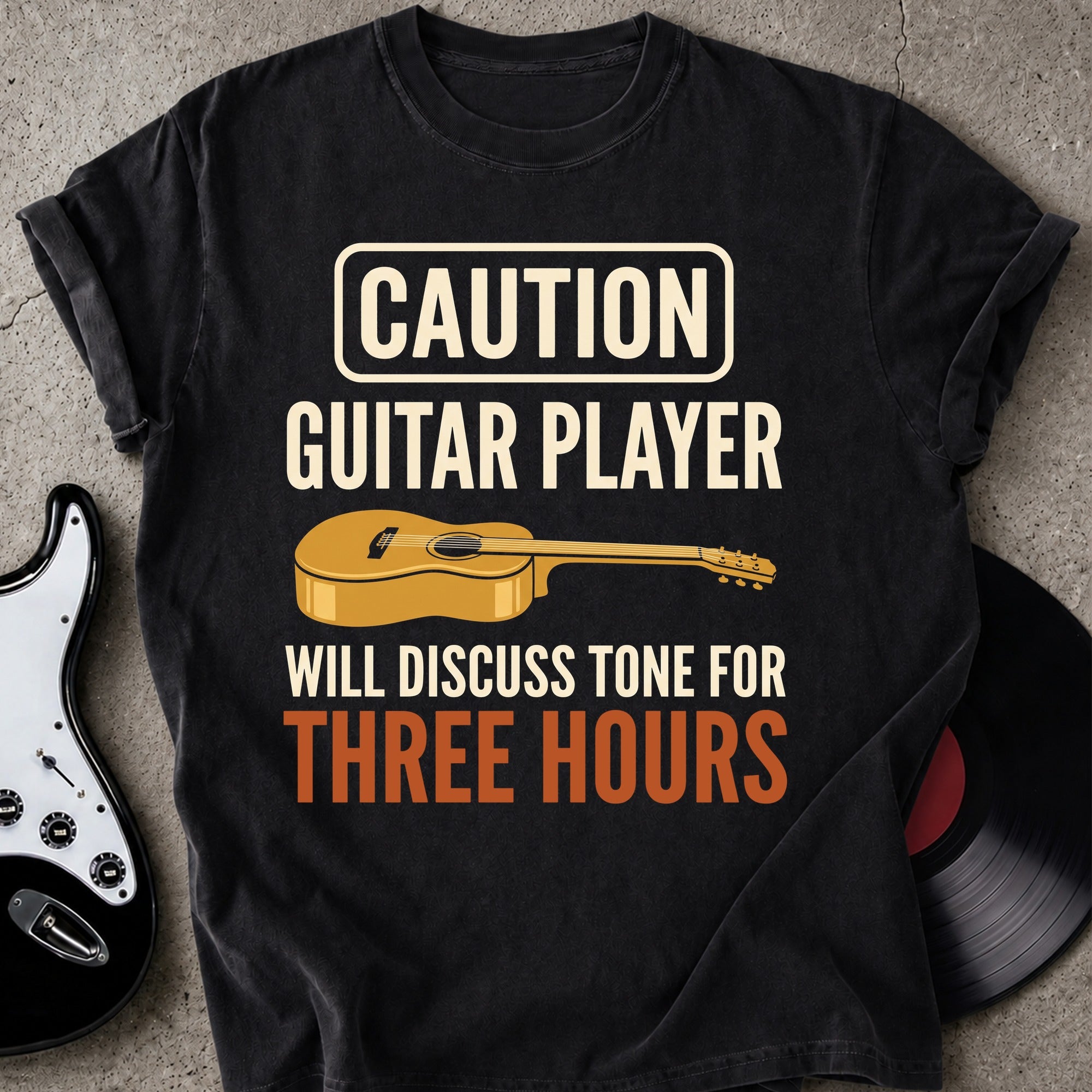 Caution Guitar Player T-shirt